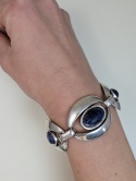 Bransoletka srebrna srebro 925, lapis lazuli