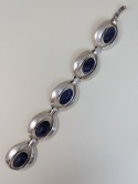 Bransoletka srebrna srebro 925, lapis lazuli